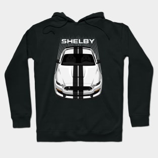 Ford Mustang Shelby GT350 2015 - 2020 - White - Black Stripes Hoodie